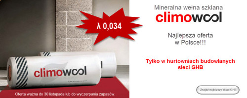 wełna mineralna climowool - ghb.pl - promocja